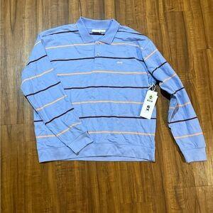 Obey Blue Striped Polo Shirt